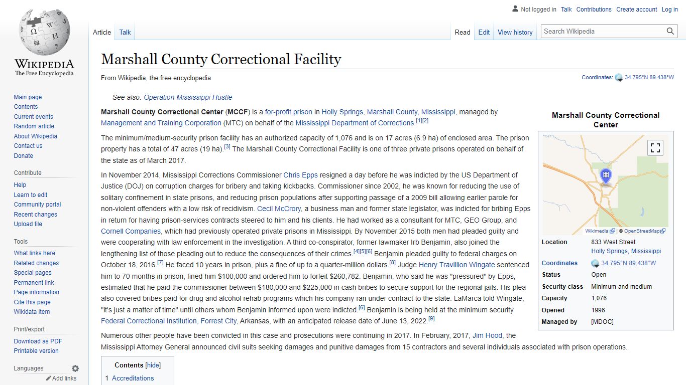 Marshall County Correctional Facility - Wikipedia